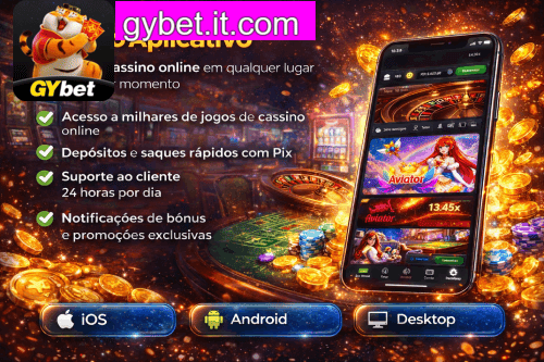 Aplicativo móvel GYBET para iOS e Android
